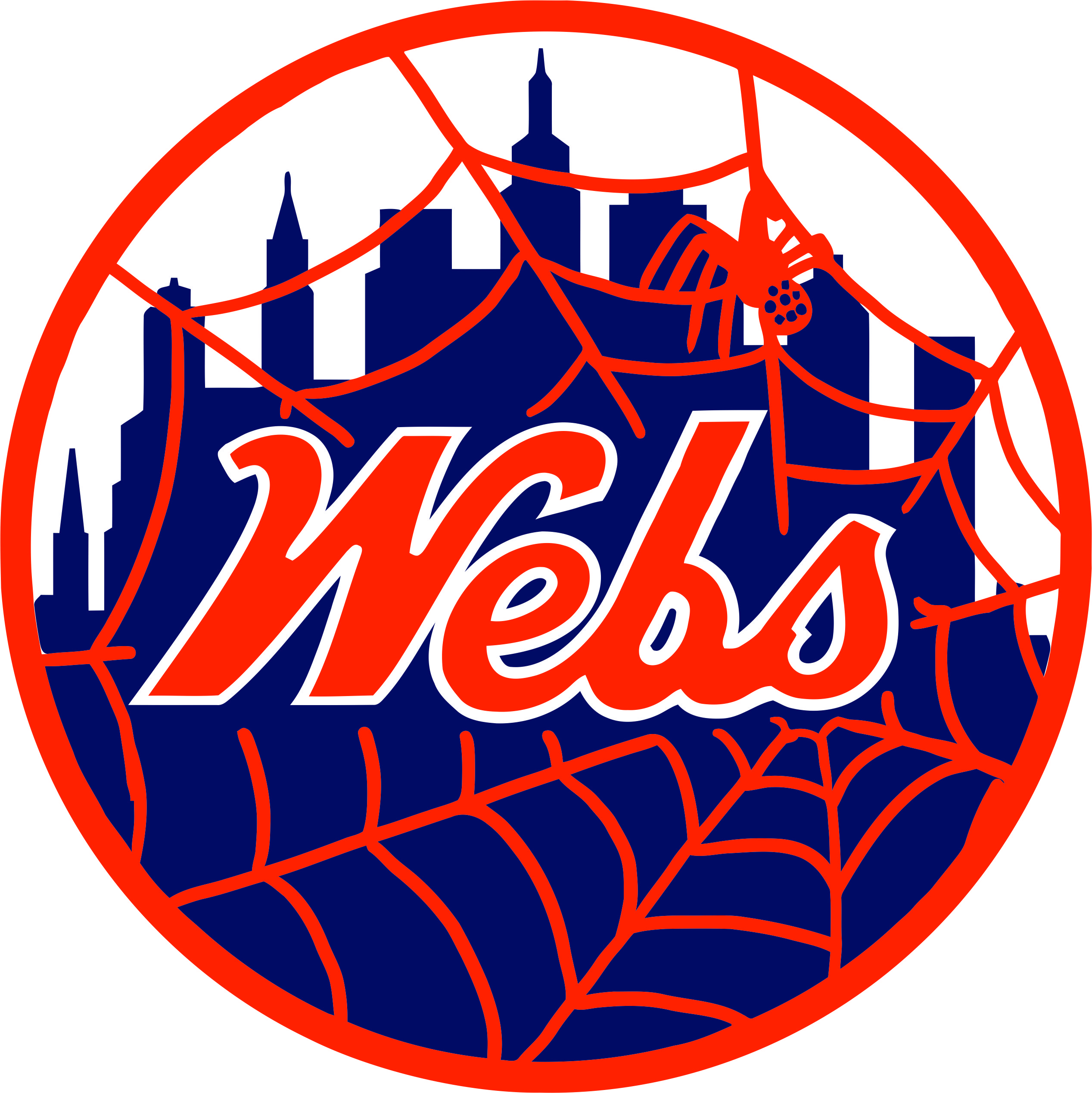 New York Mets Webs Logo DIY iron on transfer (heat transfer)